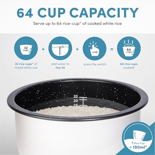 Commercial Rice Cooker for Restaurant (32-Cup UNCOOKED)