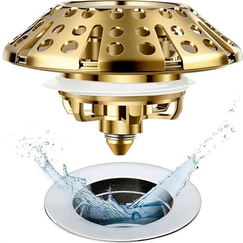 Bathtub Drain Stopper (Brushed Gold)