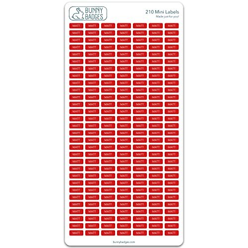 Personalized Name Labels (210 Count)