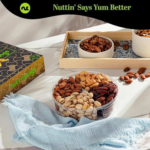 Mixed Nuts Gift Basket in Black Gold Box