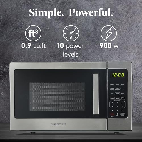 0.9 Cu. Ft. Countertop Microwave Oven (0.9 Cu. Ft. / Stainless Steel)