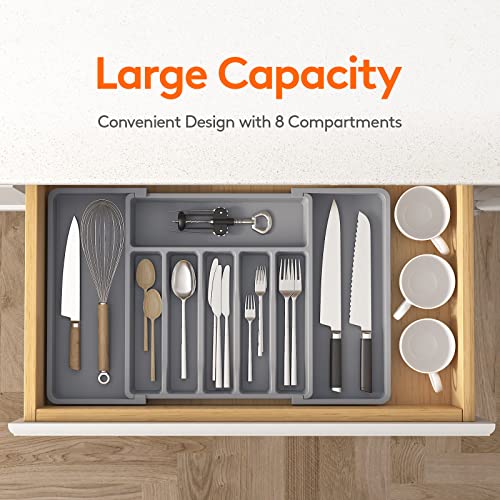 Extra Large Silverware Drawer Organizer