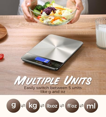 33lb Food Scale (Silver Black)