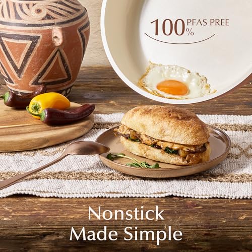 21pcs Ceramic Cookware Set (Terracotta / 21 Piece)