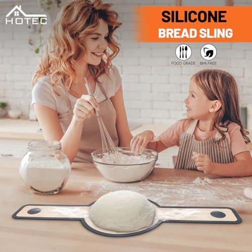 2 Pcs Silicone Bread Sling for Dutch Oven (2pcs: Grey Round)