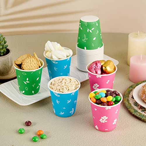 5 oz Paper Cups (5OZ-green&pink&blue)