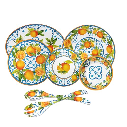 Luxury Melamine 16 Piece Dinnerwear Set (Valencia)