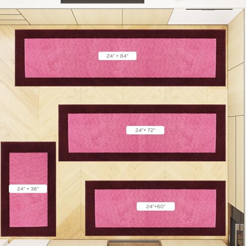 Kitchen Rug 24" x 70" (Burgundy Red / 24" X 70")