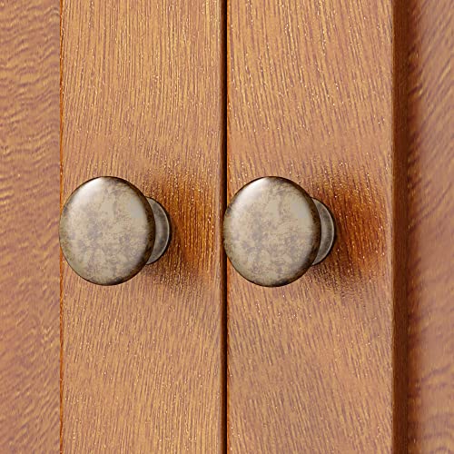 Bathroom Wall Cabinet with 2 Doors (Rustic / 8.8"D x 21.1"W x 24"H)