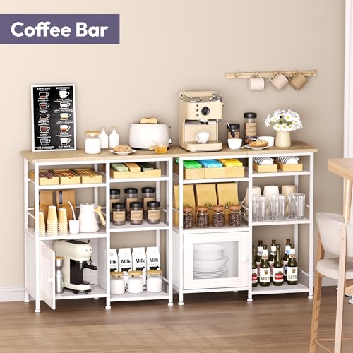 Coffee Bar Cabinet Station (White)
