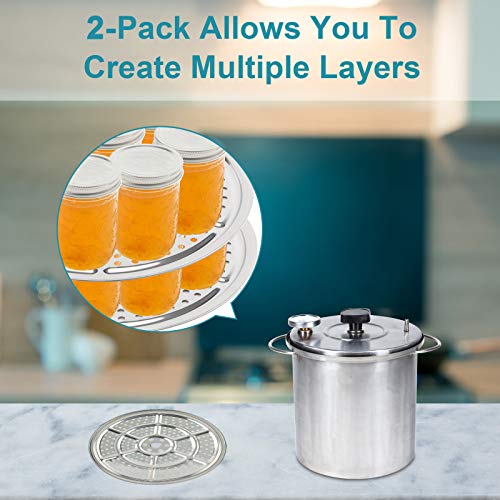 2Pack Stainless Steel Canner Rack (Stainless Steel)