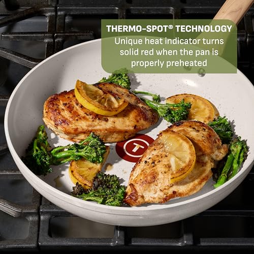 Revive Ceramic Nonstick Pots and Pans Set (Beige Granite / 12-Piece)