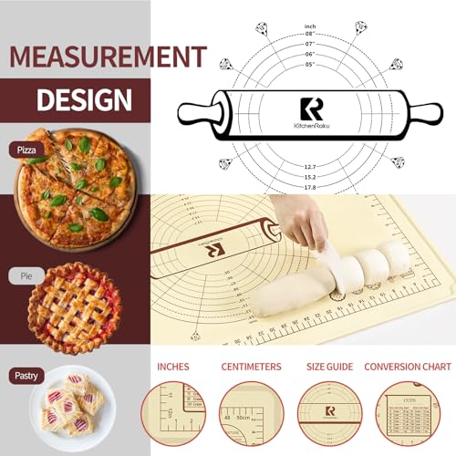 Silicone Baking Mat (Beige / 20"L x 28"W)