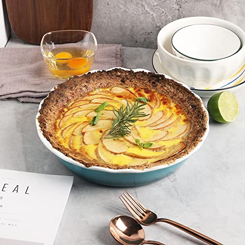 Sweejar Ceramic Pie Pan (White)