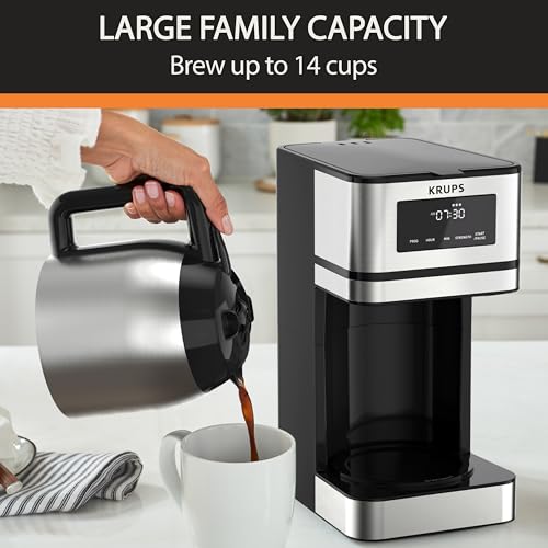 12 Cup Programmable Thermal Carafe Coffee Maker with 3 Strengths (12-Cup / Thermal)