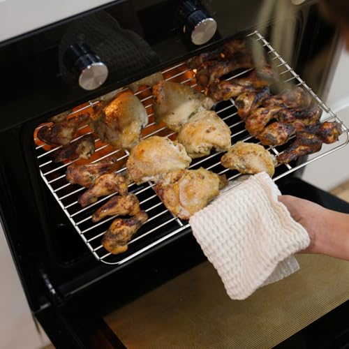 4 Pcs Baking Wire Rack for Cooling (8.6 + 9.7+ 11.6 + 15.3 Inch)
