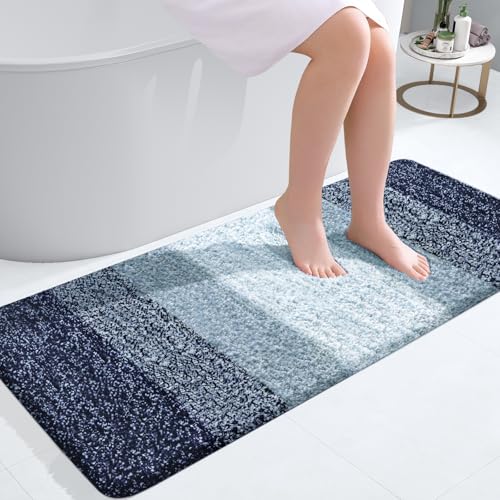 Bathroom Runner Rug 44x20 (44" X 20" / Airy Blue)