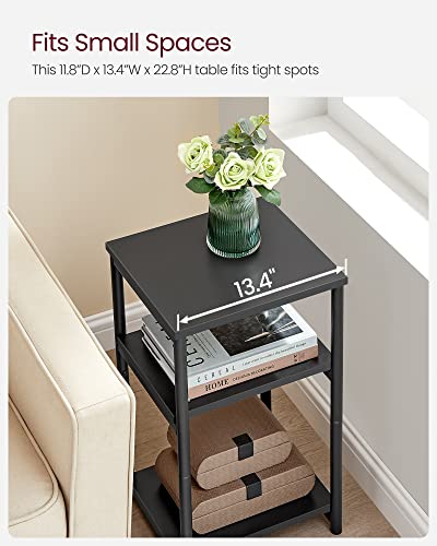 Side Table Small End Table (Ink Black)