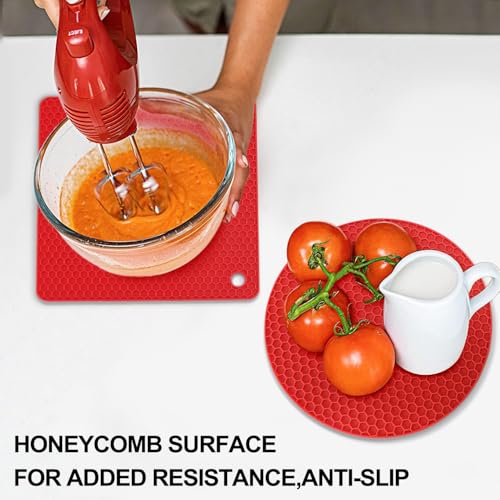 Silicone Trivets for Hot Pots and Pans (4 Count)