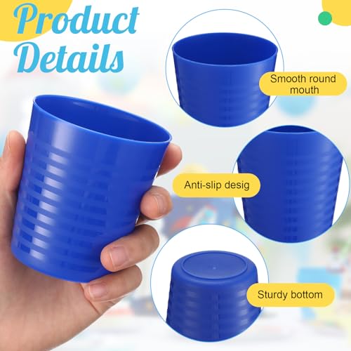 36 Pcs Kids Plastic Cups 8 oz Drinking Toddler Cups (Dark)