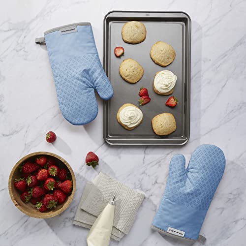 Asteroid Oven Mitt Set (7"x12.5" / Blue Velvet)