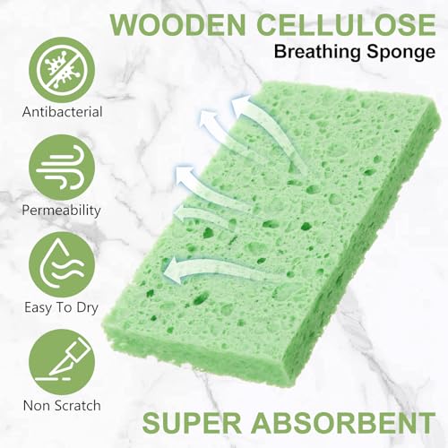 100 Pcs Sponges Bulk Sponges Kitchen Compressed Sponge (100 Count)
