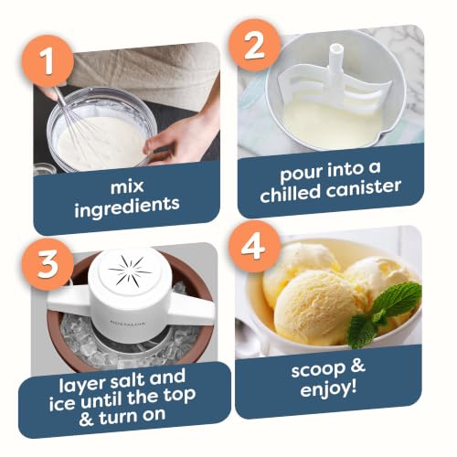 Electric Ice Cream Maker (6 Qt / White/Dark Bown)