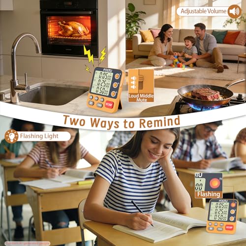 Digital Dual Triple Kitchen Timer