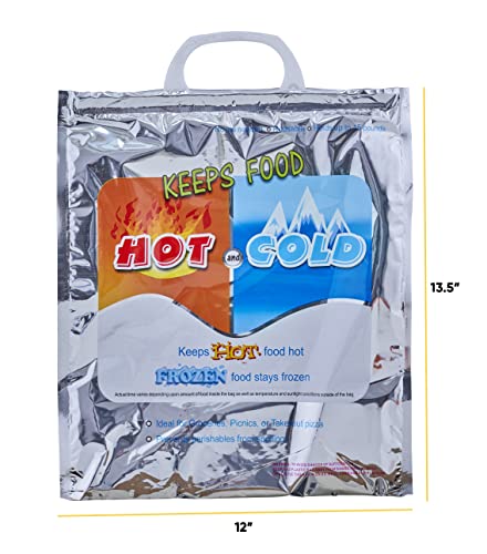 Hot and Cold Insulated Bags for Food Delivery (X Small (Meal Size))
