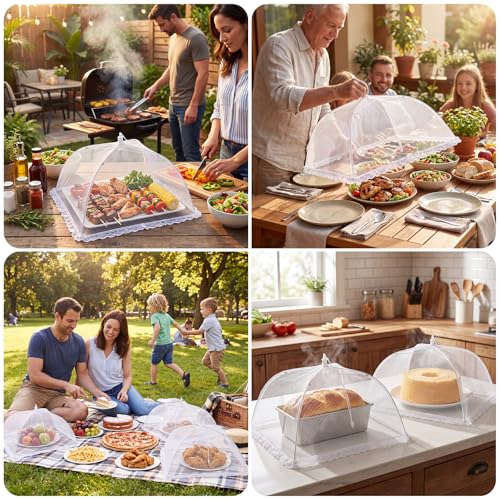 6 Pack 17" Mesh Food Covers (6 Pack 17"x17")
