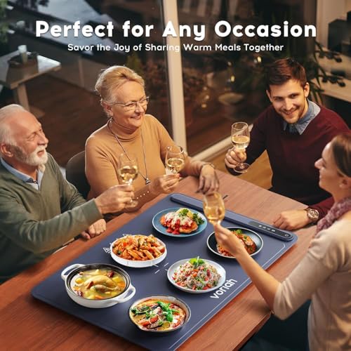 Warming Mat for Food (L-24*16'' / Dark Blue)