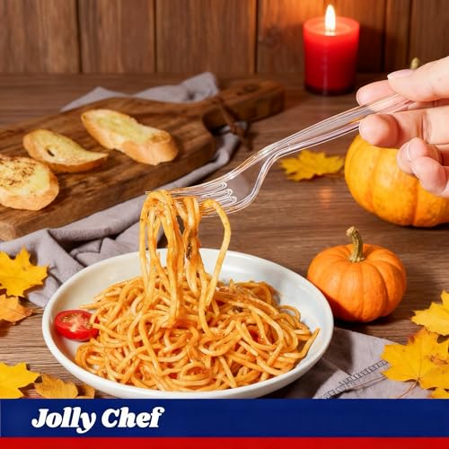 300 Count] Clear Plastic Forks (Clear / Fork)