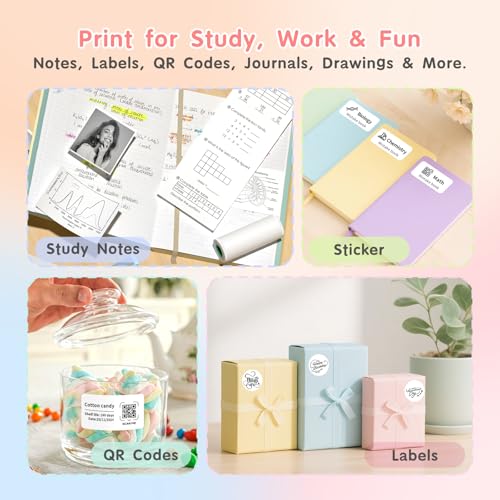 JD 23 Sticker Printer (Pink)