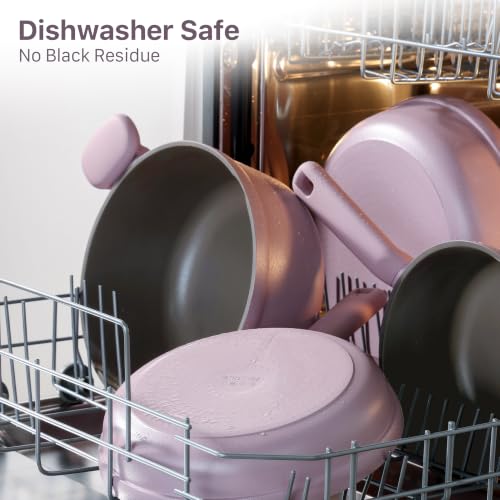Nonstick Pots and Pans Set (Lavender / 17pcs)
