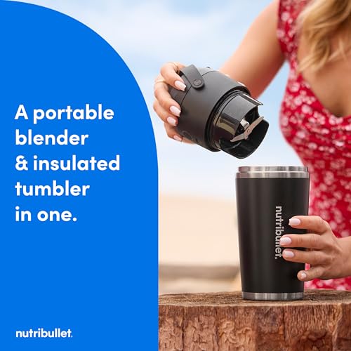 Flip Portable Blender with Insulated Cup (20 oz / Black)