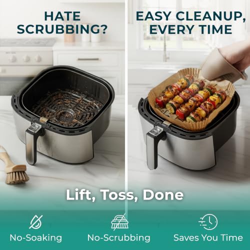 Cathy Yoder's Square Air Fryer Liners (6 inch - Square)