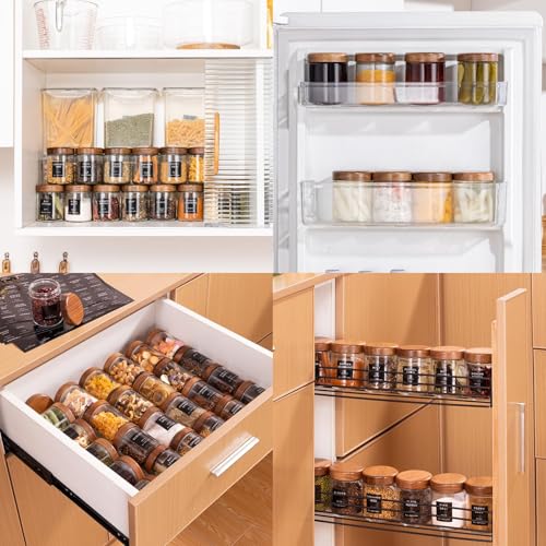 Glass Spice Containers for Kitchen (12)
