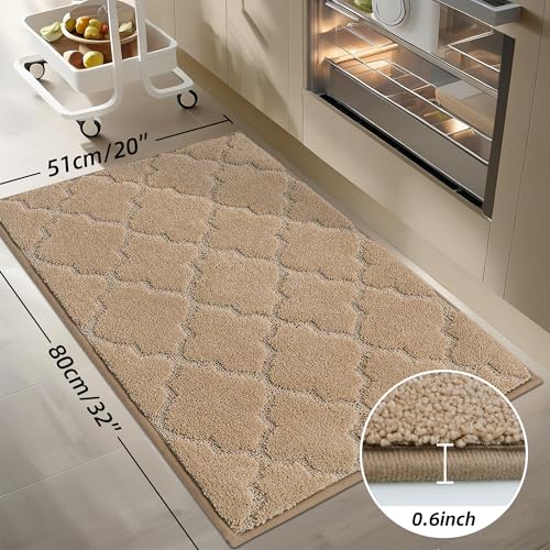 Kitchen Rugs Non Slip Washable 20"x32" (4.444 Sq Ft)