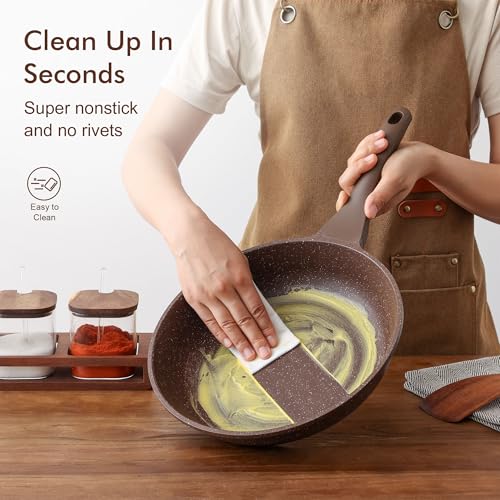 Nonstick Cookware Set 13 Pcs (Toffee Brown)