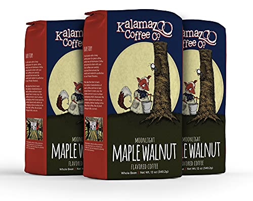 Maple Walnut Whole Bean Coffee (12 Ounce (Pack of 3))