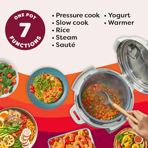 6QT RIO 7-in-1 Multi-Cooker, Pressure Cooker, Slow cook, Sauté, Steam, Rice Maker, Yogurt, & Warmer, Sea Salt, 6 Quarts (Sea Salt / 6 Quarts)