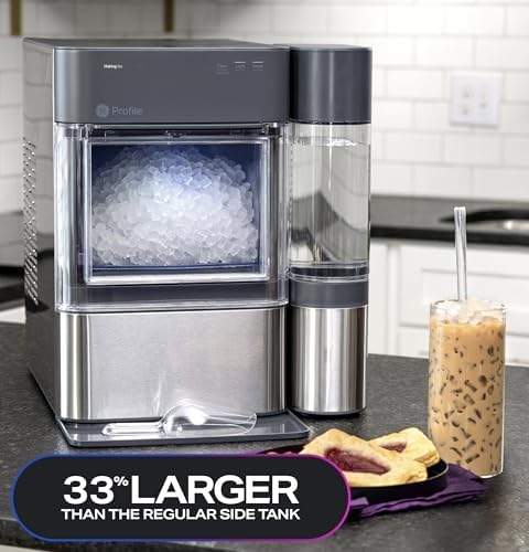 GE Profile Opal 2.0 XL Countertop Nugget Ice Maker with 1 Gallon Tank (Stainless Steel)