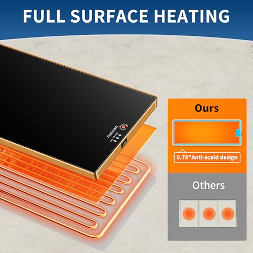 Warming Trays for Buffets Party (Black / Extra Long-47"x12")