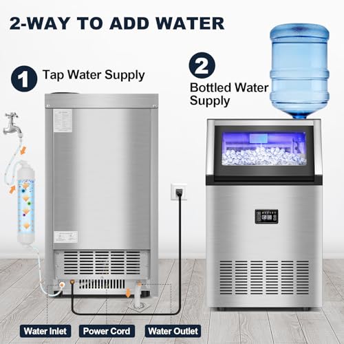 Commercial Ice Maker Machine (160Lbs/24H-CL50-1)