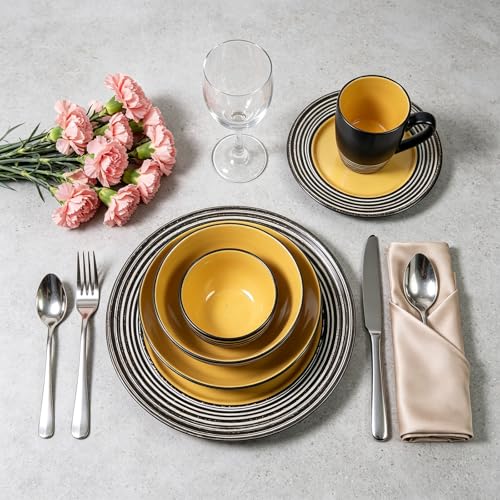 48 Piece Dinnerware Set (Sunflower / Service for 8 - 48pc Set)