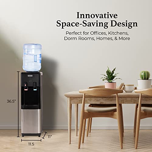 Top Loading Water Cooler with Removable Tray & Energy (Stainless / Top Load)