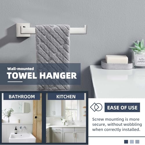 Bathroom Towel Holder (Square - Polished Chrome)