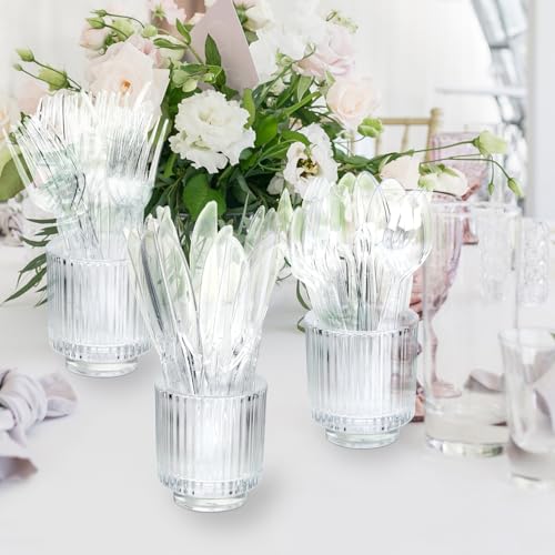 360 Count Clear Plastic Silverware Heavy Duty (Transparent)