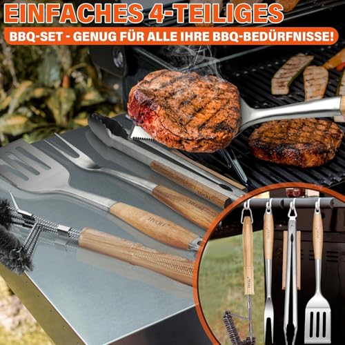 4PCS Grilling Accessories Set (17.8IN)