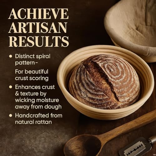 Banneton Bread Proofing Basket Set